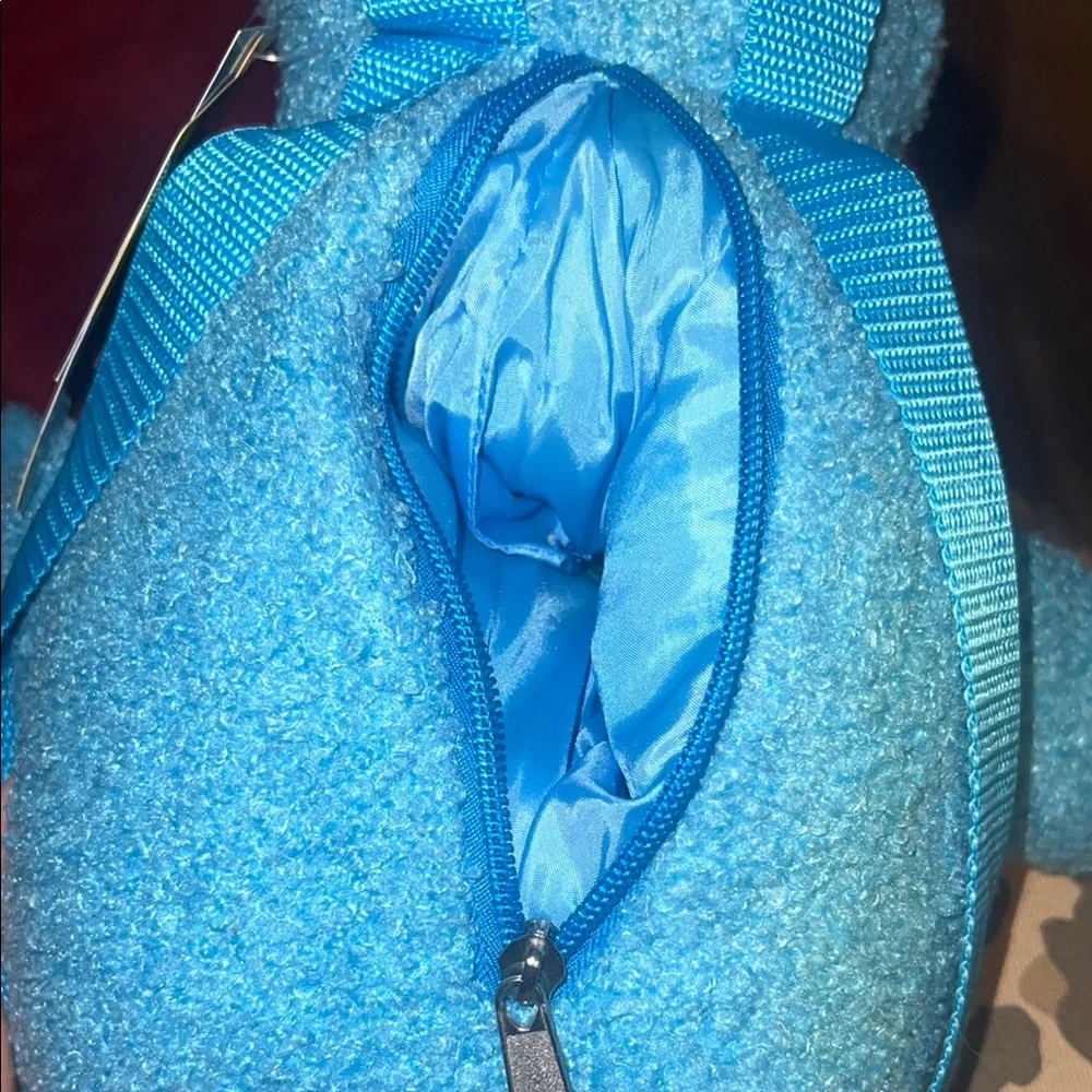 Sesame Street Blue Cookie Monster Plush Backpack